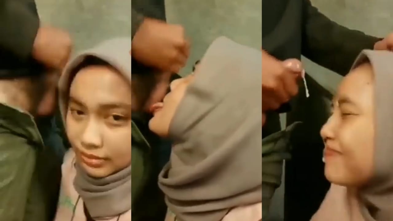 Bokep Indo Ayang Berkerudung Nyepongin Crot Nya Di Muka