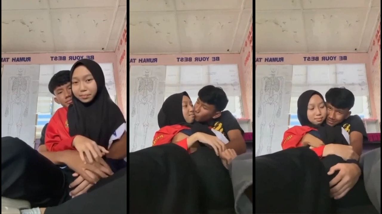 Bokep SMP Nur Lisa ABG Jilbab Pacaran Mesum di Kelas